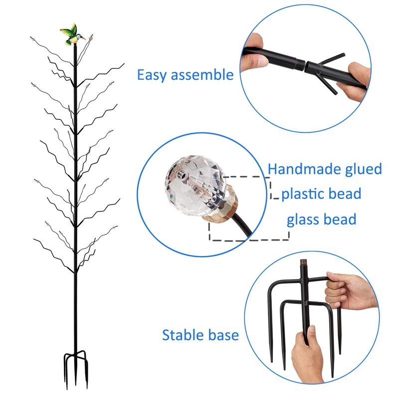 7.2FT Tall Wine Bottle Trees Stand for Garden Decorative, Rustproof