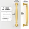 Talentedeco 10 Pack Brushed Gold Cabinet Pulls 5 Inch(128mm) Kitchen