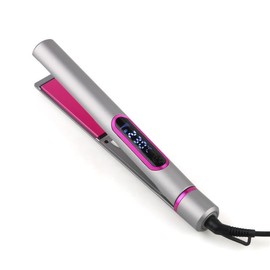 2 in 1 Hair Straightener and Curler, Ceramic Coating Flat Iron with LCD Display, 11 Temp Settings (120℃-230℃), Fast Heat Up, 360° Swivel Cord, Portable Travel Styling Tool for All Hair Types