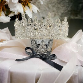 Handmade Silver Wedding Crown, Bridal Hair Piece, Wedding Headpiece, Wedding Day Goddess