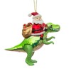 Sass & Belle Dinosaur and Santa Shaped Bauble