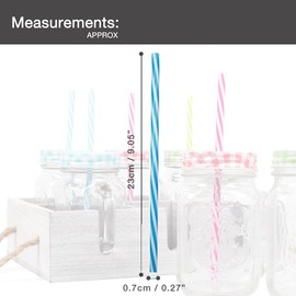 Reusable Plastic Straws, Pack of 20, Eco-Friendly, 4 Colours, Great for Parties and All Occassions,