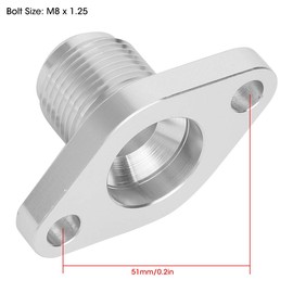 Duokon Aluminium 12 AN Turbo Oil Drain Return Flange for T3 T4 T3/4 T04 GT40 GT50 GT55