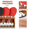 Ping Pong Storage Rack, Wall-Mount Table Tennis Paddle Display Holder