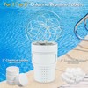 DeeprBlu Pool Chlorine Floater with Solar Ball Light, Floating Chlorine