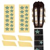 MECCANIXITY 2Pcs Guitar Fretboard Stickers Inlay Stickers Decals and Star