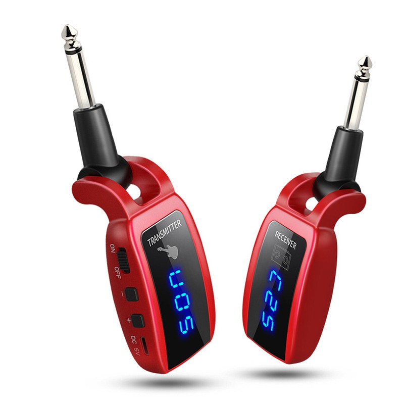 Wireless Guitar System Rechargeable Guitar Transmitter Receiver Set Electric Guitar