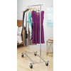 Whitmor Garment Rack - Foldable for Easy Storage - Chrome