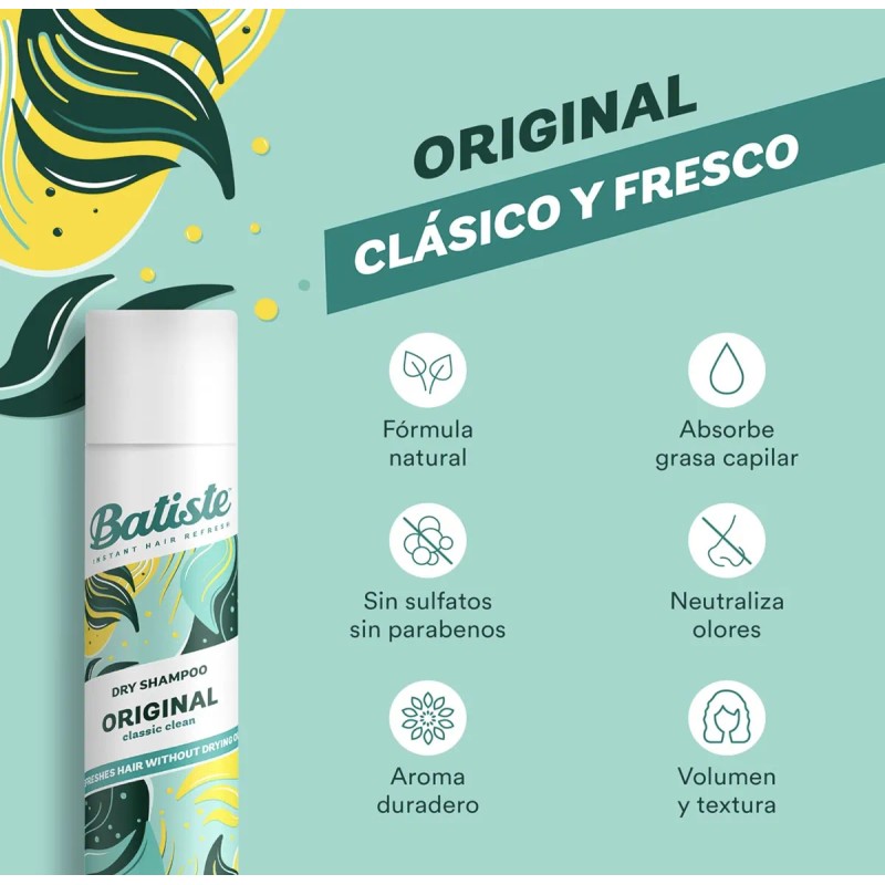 Remate Shampoo En Seco Batiste 2 Pzs Vegano Sin Sulfato