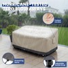Extra Heavy Duty 2 Seater Outdoor Loveseat Cover Waterproof Up