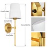 Battery Operated Wall Sconce Set of 2, Rechargeable Wall Lights