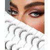 Jiocolor False Eyelashes Cat Eye Look Natural Short Lashes 3D