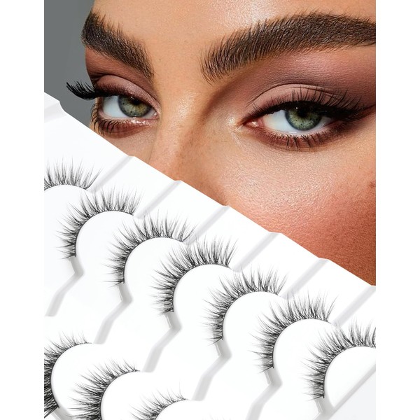 Jiocolor False Eyelashes Cat Eye Look Natural Short Lashes 3D