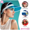Unisex 80s Style Retro Neon Sun Visor Hat Headband Cap
