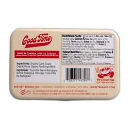 Good Time Organic Mints - Cinnamon | Organic Cane Sugar, Natural Flavors, No Artificial Colors or Sweeteners | Kosher Certified, Vegan, Gluten Free | Aspartame & Xylitol Free | 40 Count Tin (Pack of 6)