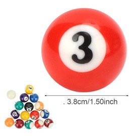 16Pezzi Mini Palla da Biliardo, 38MM Set Completo di Palle da Biliardo Portatile, I Biliardi Sono Adatti per Far Giocare i, ecologici e innocui