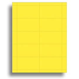 Bright Yellow Business Cards - 65lb Cover (177 GSM)- 25 Sheets / 250 Business Cards - Desktop Publishing Supplies, Inc.™ Brand