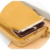 Women's Crossbody Phone Wallet, Multi-functional Leather Purse with Zipper and