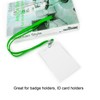 Neck Strap Lanyards - Fushing 100Pack Green ID Badge Lanyards