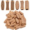 Hair Beads for Dreadlocks, 60pcs Imitation Wooden Hair Beads Braids