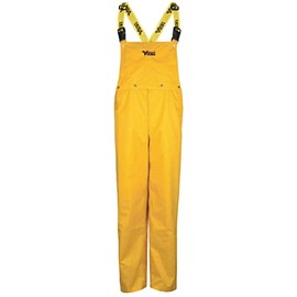 Viking Journeyman 420D Waterproof Bib Overalls for Men - Abrasion-Resistant Nylon Overalls, Breathable Mesh Lining, Yellow - S