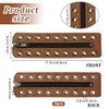 PH PandaHall 2pcs Leather Lace-In Boot Zipper Inserts 6.9x2 Inch