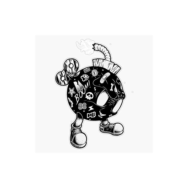 Tattooed Bob-Omb Bumper Sticker Window Vinyl Decal 5"
