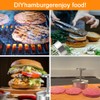 Stainless Steel Burger Press with Adjustable Thickness, Non-Stick Hamburger Patty