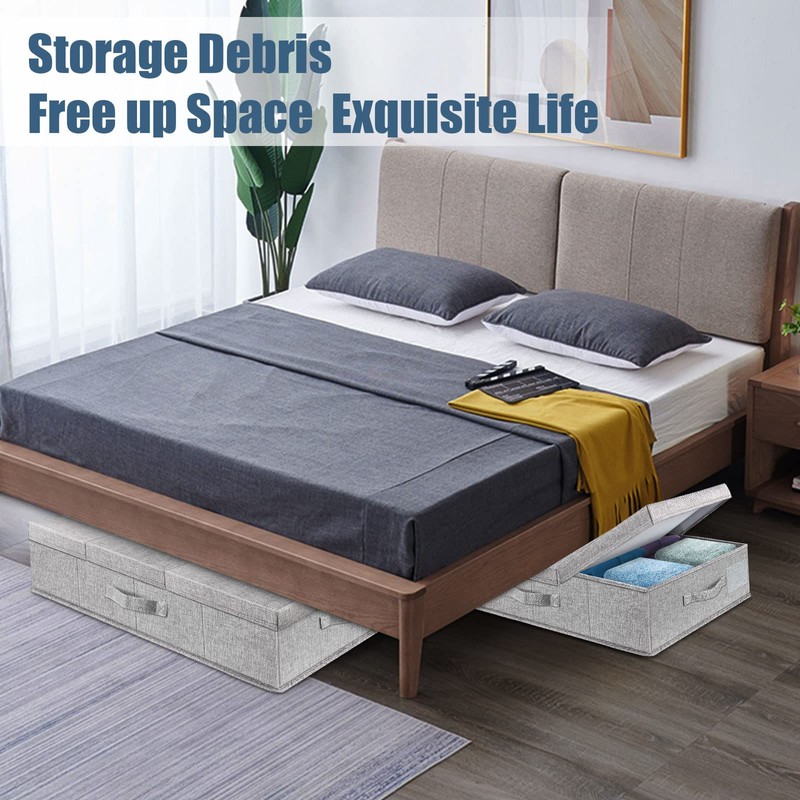 Supowin Underbed Storage Containers Bin with Lids, Large Under Bed