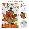 Wodison Happy Thanksgiving Garden Flag 12x18 Inch Double Sided, Small