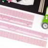 KEARING Clear Sewing Graph Fashion Design Ruler, Sandwich Line, 2