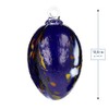 Marolin Handmade Glass Easter Egg - Lapis Blue