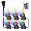 CREPOW RGB Pond Lights, Super Bright LED Underwater Submersible Colorful