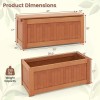 Outdoor Patio Bench With Planter Box Wood Contemporary Design For
