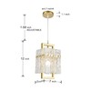 IKK Gold Crystal Pendant Light for Kitchen Island, Luxury Water