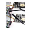 JZK 3PCS 35cm 90 Degree Right Angle SATA Cable III,