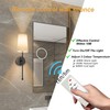 Aipsun 2 Packs Black Battery Operated Wall Sconce, Modern Rechargeable