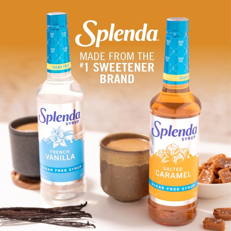 Splenda Coffee Syrup, Salted Caramel, Sugar Free, Flavored Liquid Syrups