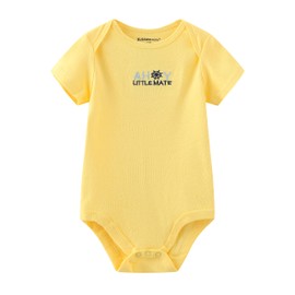 Kiddiezoom Baby Bodysuit Pants, Toddler Jumpsuit Set, Outfits for Boys and Girls Cotton Caps, Scratch Mittens - Bds5068, size: 56