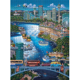 Buffalo Games - Eric Dowdle - Niagara Falls - 1000 Piece Jigsaw Puzzle for Adults -Challenging Puzzle Perfect for Game Nights - Finished Size is 26.75 x 19.75