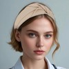 Norbiariz 2 Pack Wide Headbands Knot Headdresses Hair Accessories Headbands