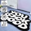 PASUXI You Look Good Bath Mat Cute Bath Rug for