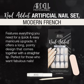 Ardell Nail Addict Artificial Nail Set, Modern French