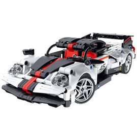 iM.Master STEM Academy: Mechanical Master - R/C Super Car: White/Red/Black 476pcs - Bricks Model Vehicle, Remote Control, Building Blocks Activity Set