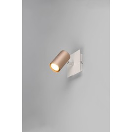 Trio Leuchten Marley 802400165 Wall Spotlight Metal Coffee / Warm Grey Excl. 1x GU10