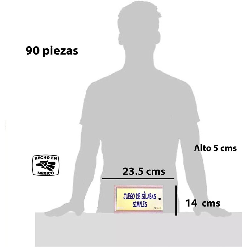 D. Imprehispanica 5 Cajas De Silabas Simples, Lectoescritura Madera, Didáctico