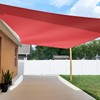 TANG Sun Shade Sail 10'x19' Red Rectangle Sunshade Cloth UV
