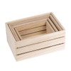 Ideen mit Herz Set of 4 Wooden Rectangular Crates -