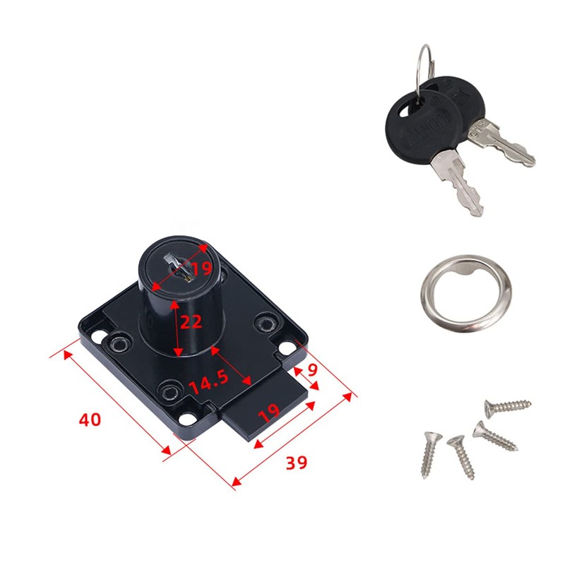 22mm Cam Drawer Lock Security Mailbox Lock Zinc Alloy Cabinet
