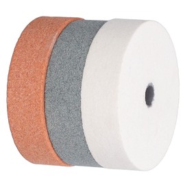 3 Pieces Grinding Wheel Silicon Carbide Grinder Polishing Disc Replacement Sharpening Polishing Tool Set Kit 75 x 10 x 20 mm for Polishing Metal Ceramic Marble Woodworking